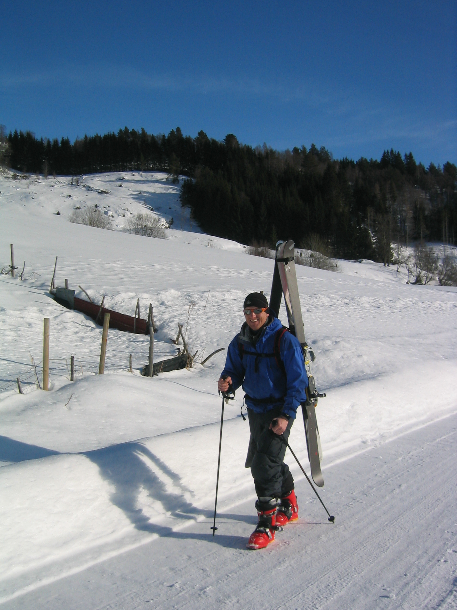 på vej fra Vorfjellet vorfjellet
